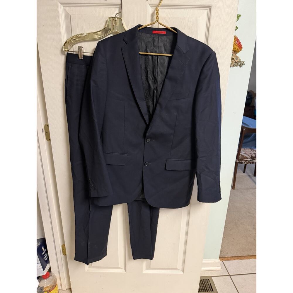 Abito Sartoriale Mattarazi Uomo Blue Wool Cashmere Suit Jacket 40r Pants 34x30